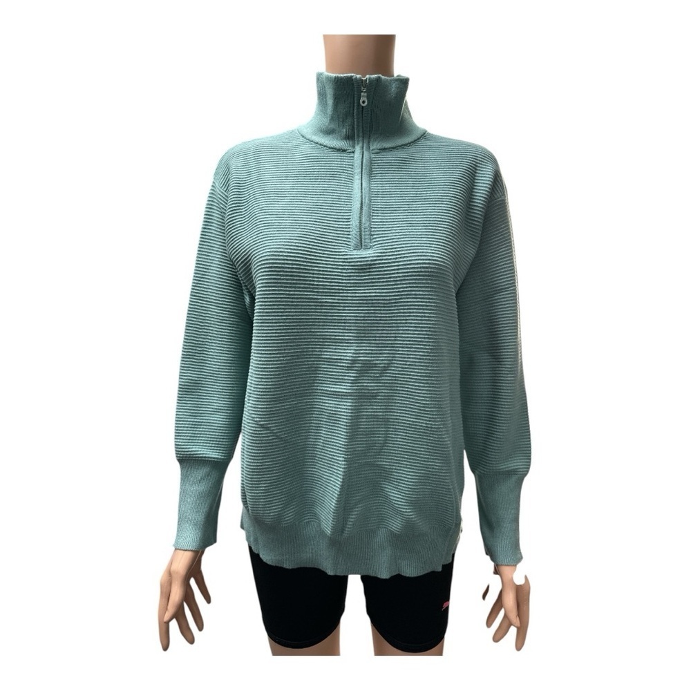 Deep Self - NWT - Mint Green Quarter-Zip Sweater Size Small